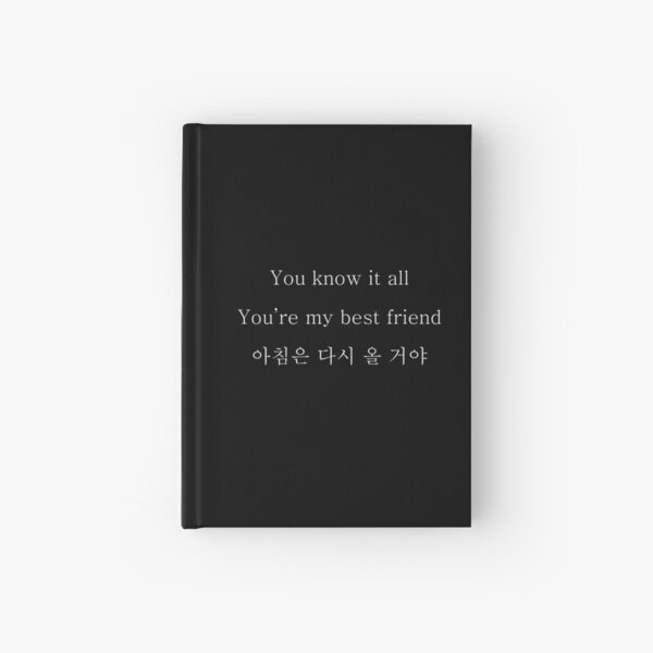 Bts Spring Day Lyrics Hardcover Journals Redbubble