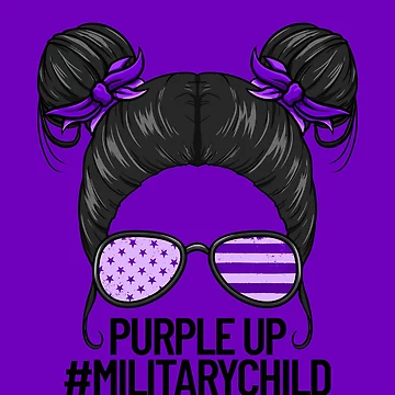 Imagen de la obra Purple Up #MilitaryChild Girls Military Child Purple Up Gear de DynamicDesign