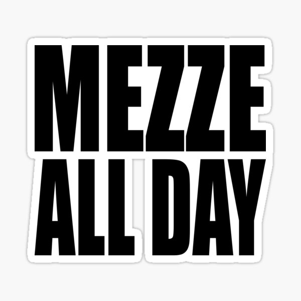 Vista previa del artículo con la obra «MEZZE TODO EL DIA», diseñado y vendido por PuddleMart.