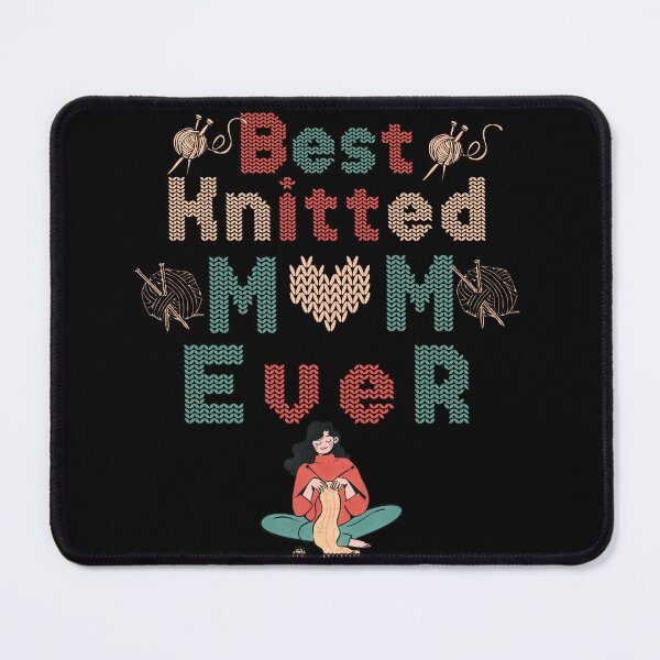 Item preview, Best knitting mom ever designed and sold by Hussain Shirts.