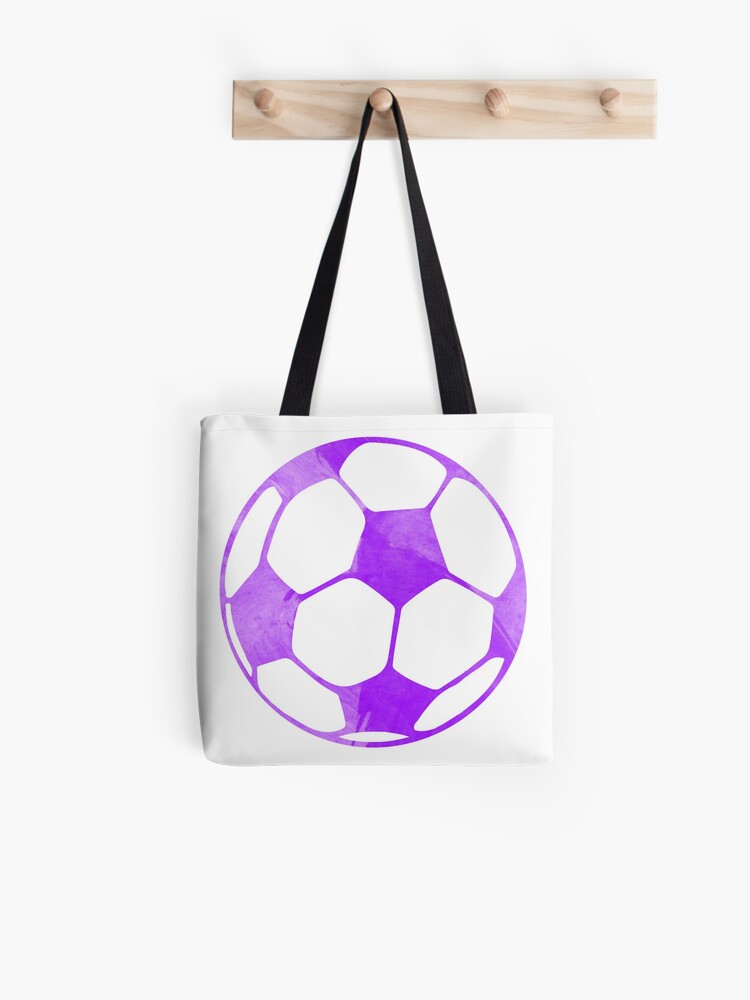 purple soccer bag