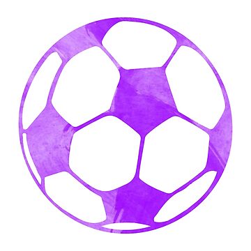 “Purple Soccer Ball” Sticker for Sale by gracehertlein | Redbubble