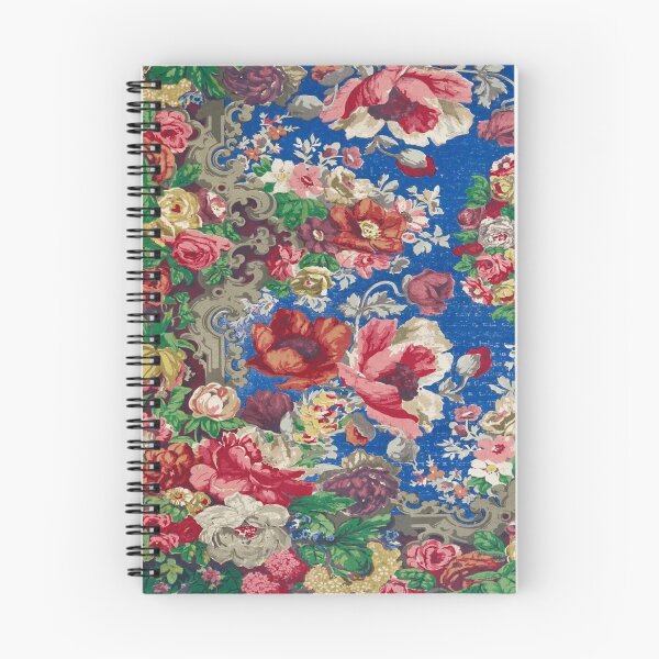 Item preview, Floral art on blue designed and sold by Maggie Vieira.