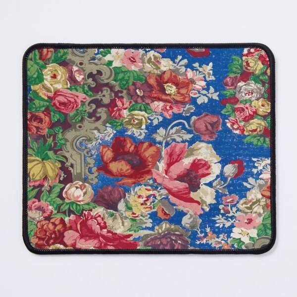 Item preview, Floral art on blue designed and sold by Maggie Vieira.
