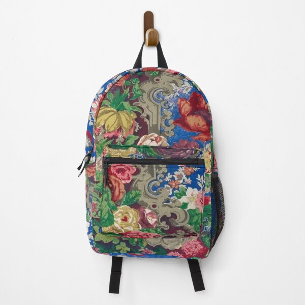 Item preview, Floral art on blue designed and sold by Maggie Vieira.