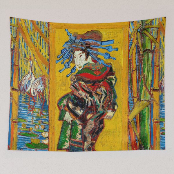 Item preview, Japonaiserie Oiran after Keisai Eisen - Vincent van Gogh designed and sold by SimpleJoyStyle.