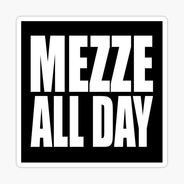 Vista previa del artículo con la obra «MEZZE TODO EL DIA», diseñado y vendido por PuddleMart.