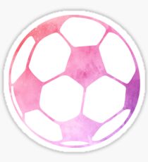 Purple Soccer Ball Sticker