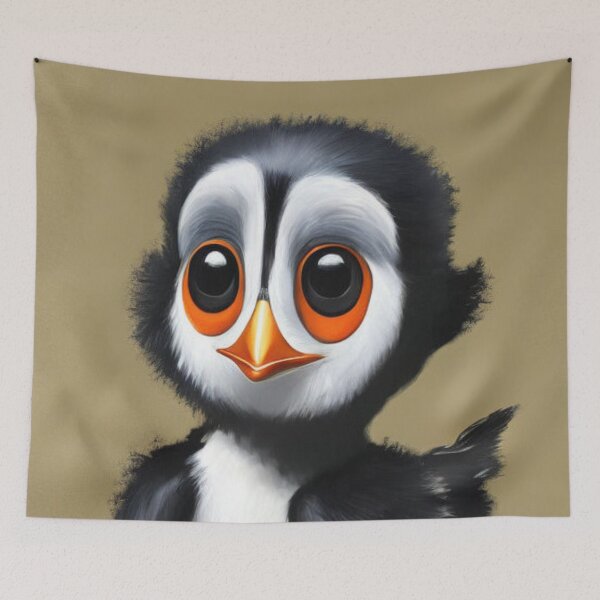 Item preview, Cute Little Fuzzy Puffin designed and sold by PaigeCompositor.