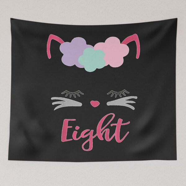 Item preview, Kids Kitty 8Th Birthday Girl designed and sold by siyahadictusg.