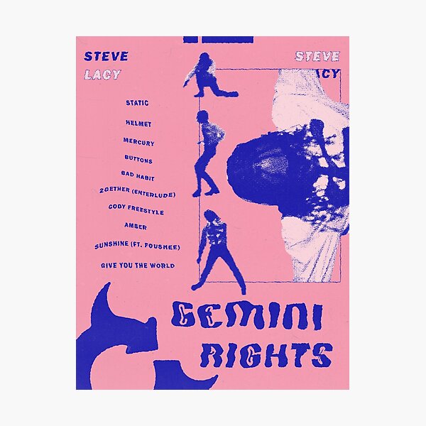 Item preview, steve lacy album print (pink and blue) designed and sold by theashleymay.