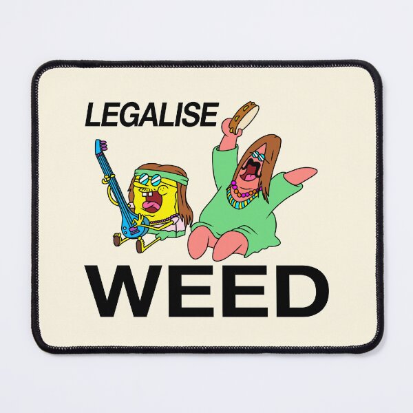 Item preview, Legalise Weed - Funny Hippie Spongebob And Patrick designed and sold by Picket Club.