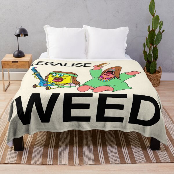 Item preview, Legalise Weed - Funny Hippie Spongebob And Patrick designed and sold by Picket Club.