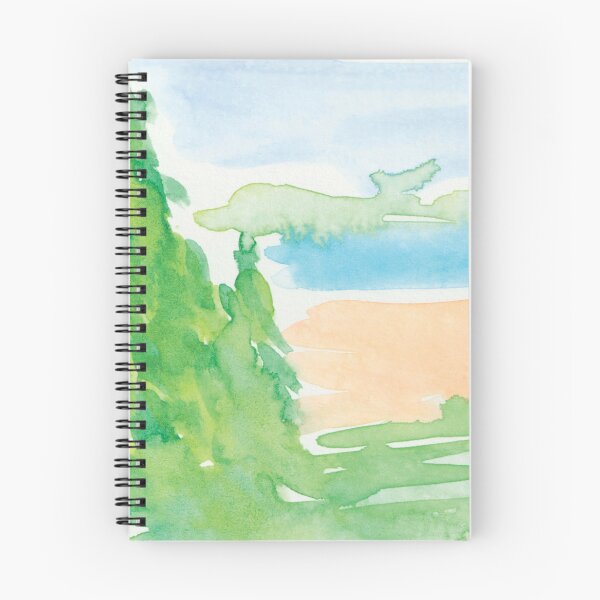 Item preview, Abstract Evergreens by the Sea Watercolor designed and sold by TiffanyMackay.