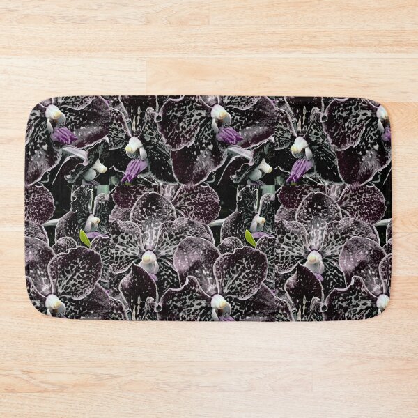 Item preview, Black White Orchids with Violet tone and a bit of green yellow, Flower Photography designed and sold by Gulnaz Turdalieva.