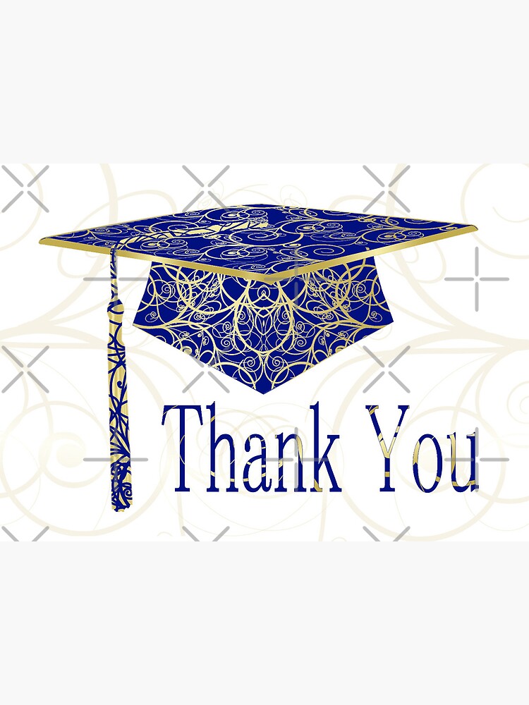 Blue and Gold Graduation Cap" Greeting Card for Sale by treasured-gift | Redbubble Blue and Gold Graduation Cap" Greeting Card for Sale by treasured-gift | Redbubble