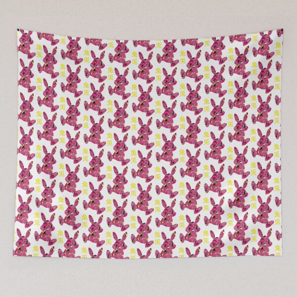 Item preview, Yellow rabbit character red flower rabbit the year of rabbit designed and sold by Bird4771.