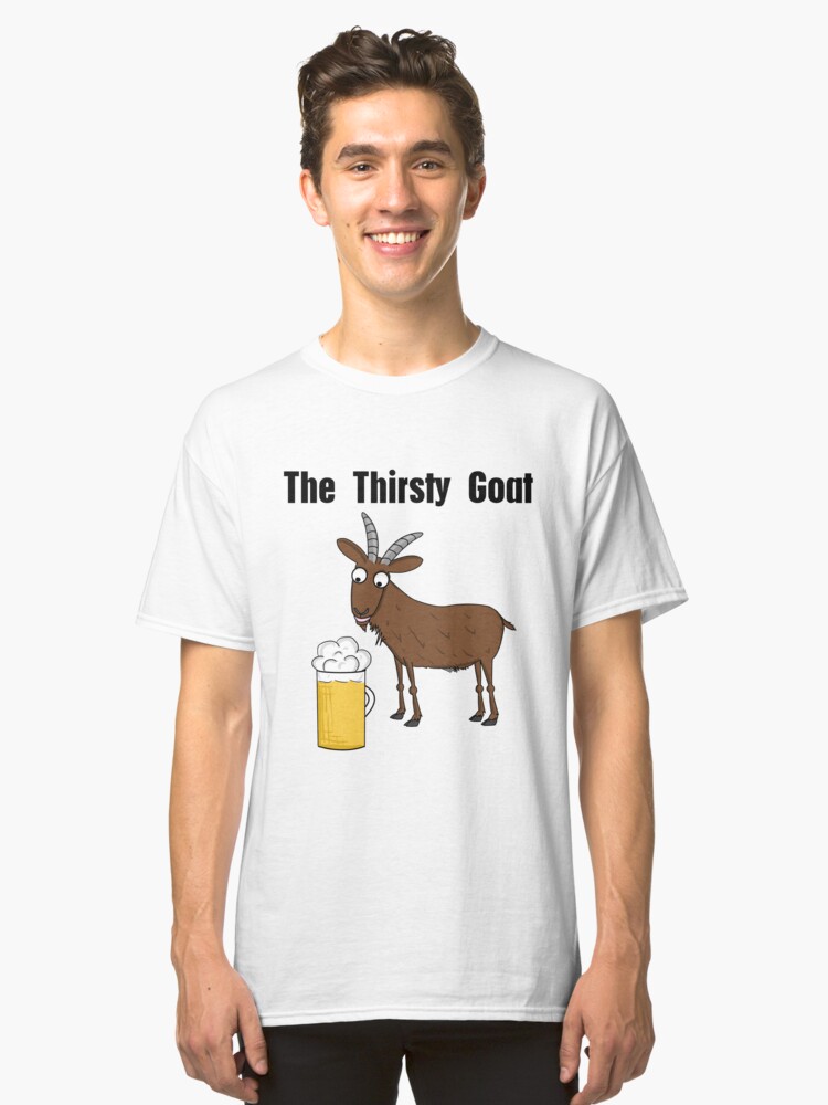Alternate view of Neil, The Thirsty Goat Classic T-Shirt