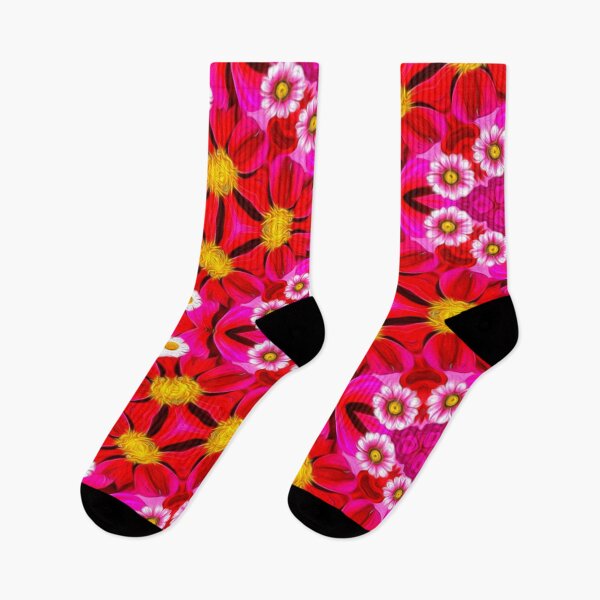 Artikelvorschau, Rotes Blütenmuster entworfen und verkauft von Patternflower.