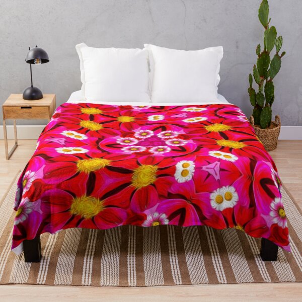 Artikelvorschau, Rotes Blütenmuster entworfen und verkauft von Patternflower.