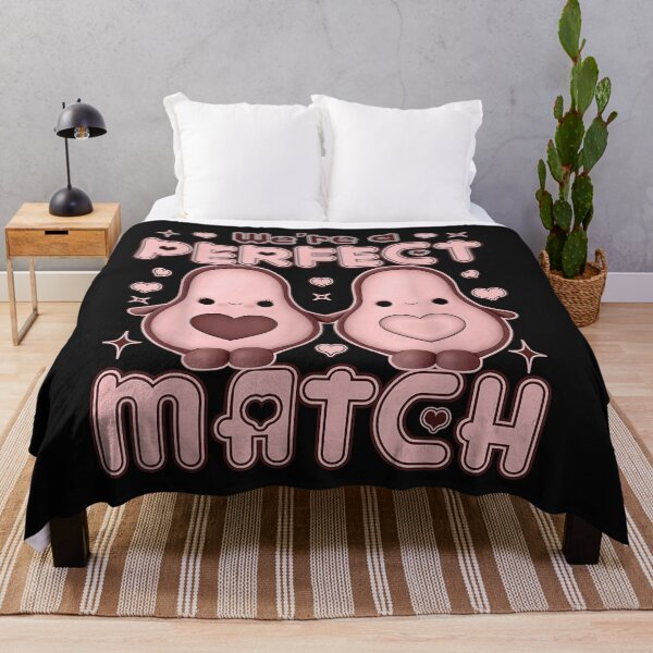 Item preview, We’re a Perfect Match Avocado Funny Valentine's Day Couples T-Shirt designed and sold by Blue-Rechard.