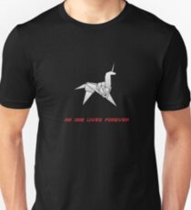 Origami-Einhorn Slim Fit T-Shirt