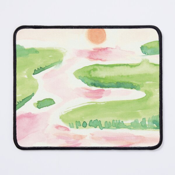 Item preview, Abstract Sunset Over the Marsh Watercolor designed and sold by TiffanyMackay.