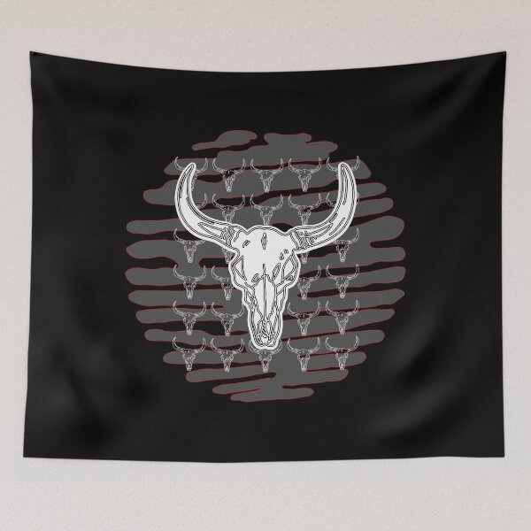 Item preview, Cow Skull Western Graphic Artful Pattern designed and sold by artfulnotebook.