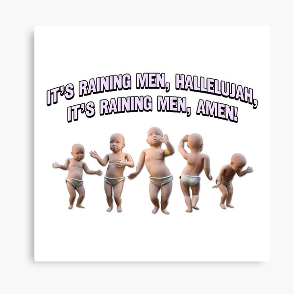 Impressions sur toile sur le th me Raining Men Redbubble