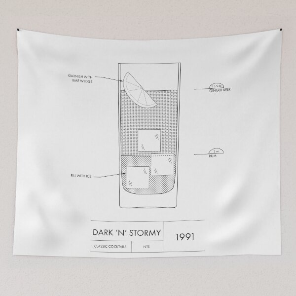 Item preview, Dark 'n' Stormy | Classic Cocktails designed and sold by _YZ studio.