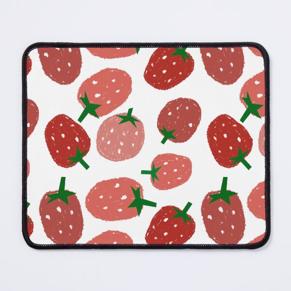 Item preview, Doodly strawberries fruit seamless pattern designed and sold by tamongg14.
