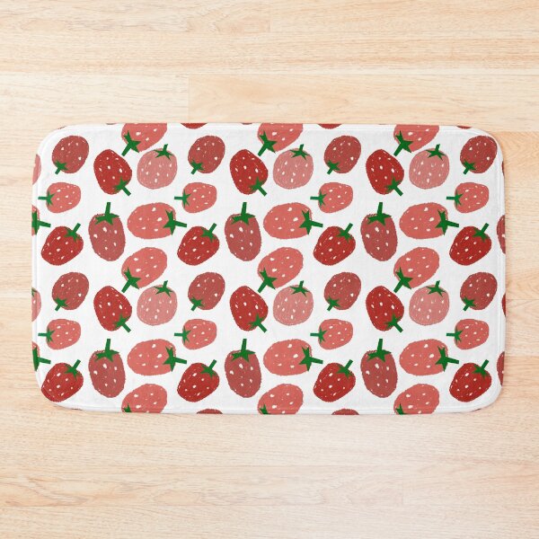 Item preview, Doodly strawberries fruit seamless pattern designed and sold by tamongg14.