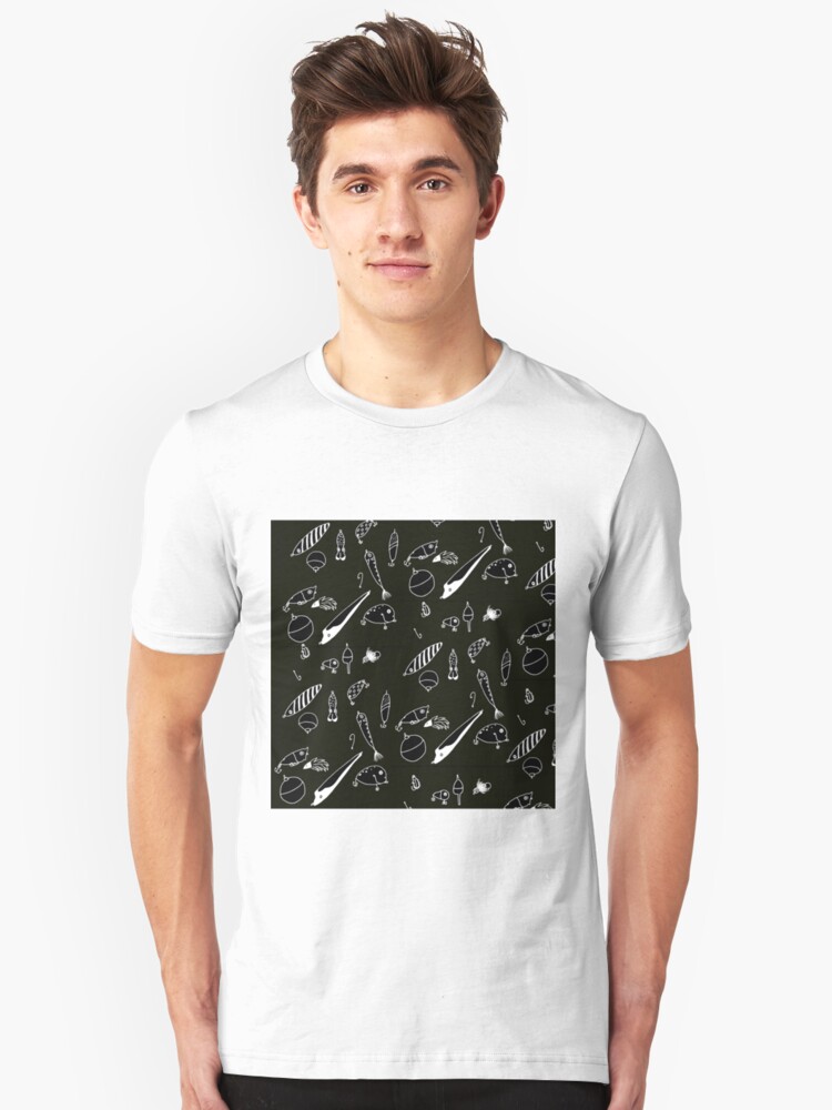 Fishing Lures In Black T Shirt By Hotei Redbubble