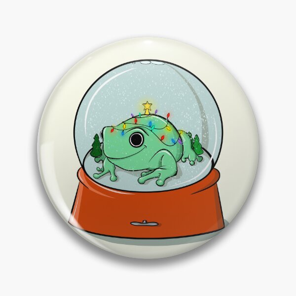 Item preview, Snow Globe Christmas Frog Edward Card  designed and sold by Rae Smitty.