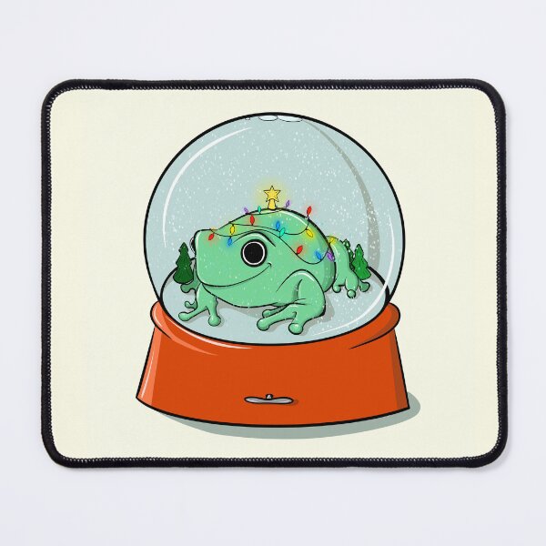 Item preview, Snow Globe Christmas Frog Edward Card designed and sold by Rae Smitty.
