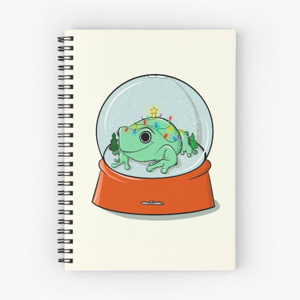 Item preview, Snow Globe Christmas Frog Edward Card  designed and sold by Rae Smitty.