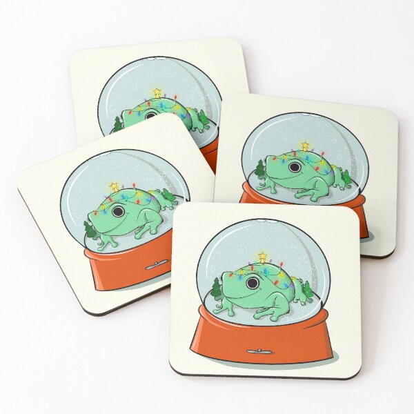 Item preview, Snow Globe Christmas Frog Edward Card  designed and sold by Rae Smitty.