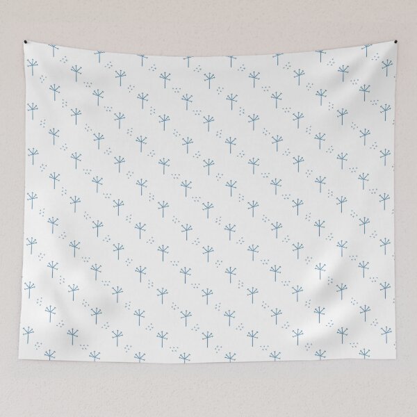 Item preview, Blue dandelion seamless pattern designed and sold by tamongg14.