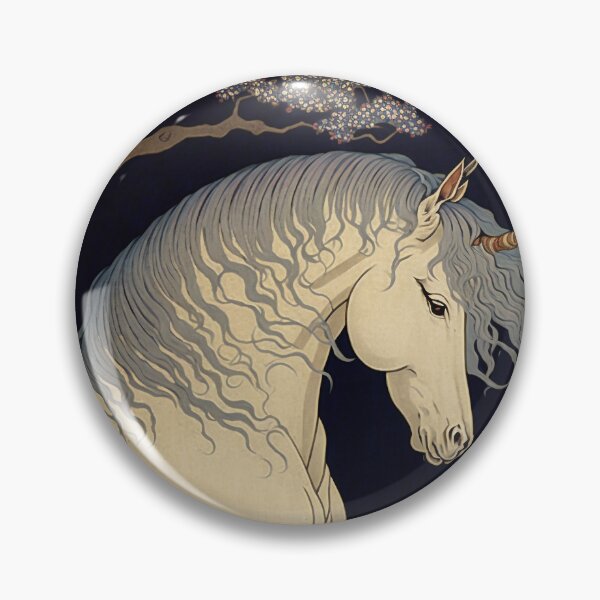 Item preview, The Last Unicorn Vintage Ukiyo-e designed and sold by JigglePeek.