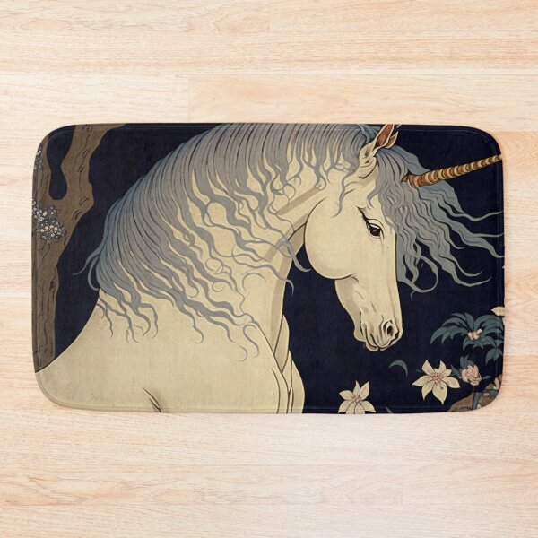 Item preview, The Last Unicorn Vintage Ukiyo-e designed and sold by JigglePeek.