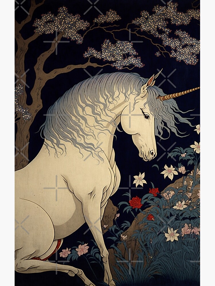 The Last Unicorn Vintage Ukiyo-e