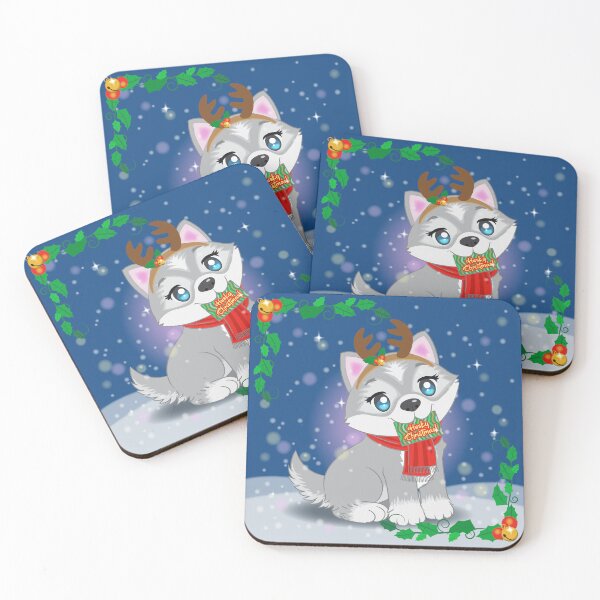 Item preview, huskies christmas designed and sold by TUNARTE.