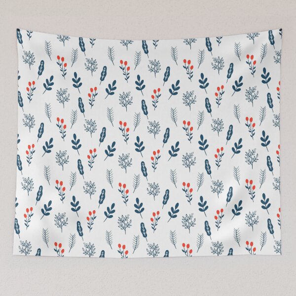 Item preview, Blue wild plants seamless pattern designed and sold by tamongg14.