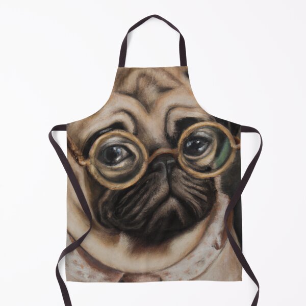 Item preview, Pugs Scholar - A surrealist-style portrait of a pug dog. designed and sold by BLACKSUN-SHOP.
