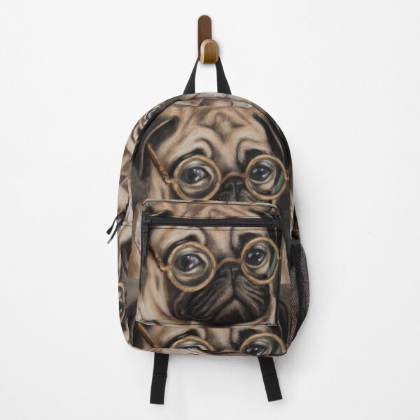 Item preview, Pugs Scholar - A surrealist-style portrait of a pug dog. designed and sold by BLACKSUN-SHOP.