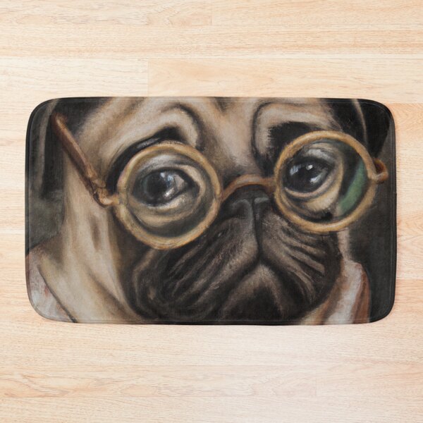 Item preview, Pugs Scholar -  A surrealist-style portrait of a pug dog. designed and sold by BLACKSUN-SHOP.