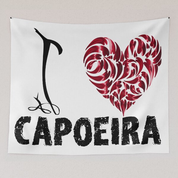 Item preview, Capoeira T Shirt Design I Love Capoeira designed and sold by MartialArtsNerd.