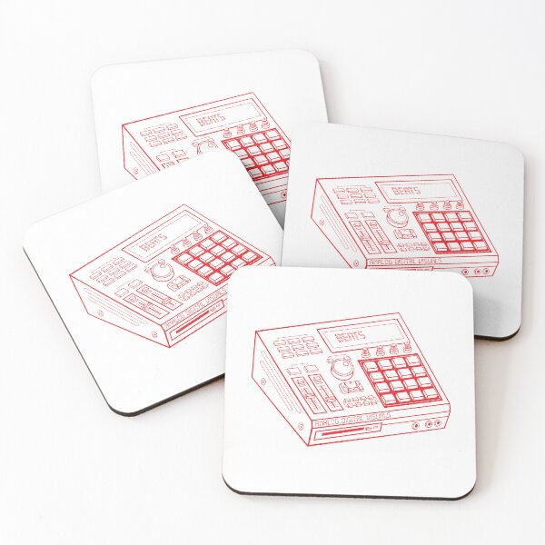 Item preview, Hip Hop Sampler Retro Graphic (Red Lines) Analog / Music designed and sold by analogdigitalvz.
