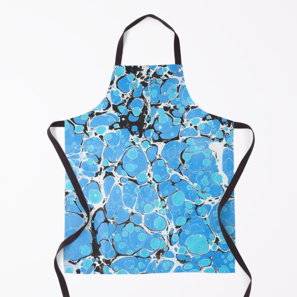 Item preview, Traditional marbling art Ebru, handmade , blue and black designed and sold by Pacika.