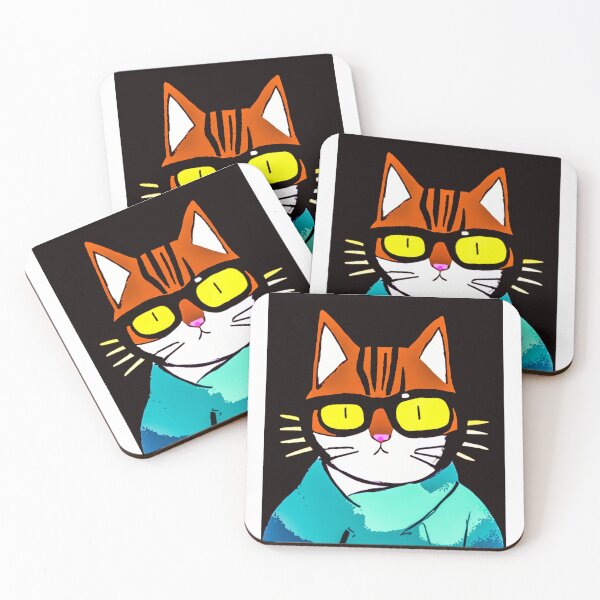 Item preview, Cool cat wearing glasses, smart cat designed and sold by shrolts.